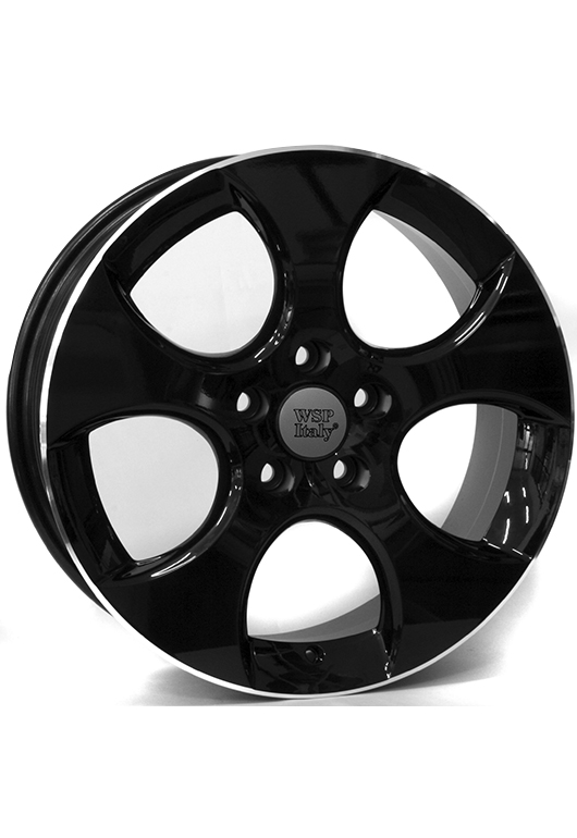 WSP Italy W444 GLOSSY BLACK LIP POLISHED